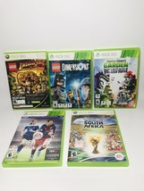 Lot Of 5 Xbox 360 Games: 2010 FIFA-FIFA16-PLANTS Vs ZOMBIES-LEGO DIMENSIONS-INDI - £30.45 GBP