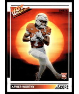 Xavier Worthy RC 2024 Score #9  Hot Rookies Kansas City Chiefs Mint - $145.46 MXN