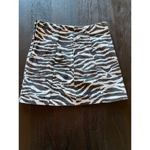 Denim Zebra Print Mini Skirt Wild Fable Brand - $17.82