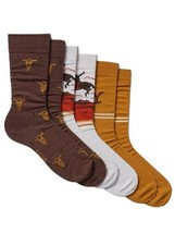 Urban Outfitters Yellowstone Cow Bull Skull Western Crew Sock Gift Box - 3 Pack - £15.68 GBP