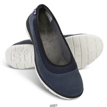 STRIVE Womens Lady&#39;s Back Pain Relieving Slip On Flats Hampton Size 8 Blue - $37.99