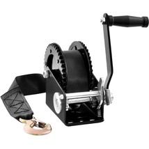 VEVOR Hand Winch, 2000 lbs Pulling Capacity, Boat Trailer Winch Heavy Duty Rope  - $93.99