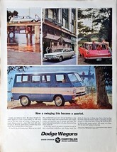 Dodge Wagons Chrysler swinging trio quartet 1964 Vintage Print Ad - $158.10 MXN
