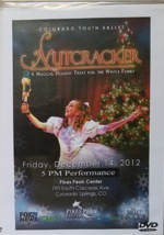 NUTCRACKER by Colorado Youth Ballet Dec 14, 2012 Pikes Peak Center DVD - £4.67 GBP