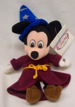 Walt Disney Fantasia Sorcerer Mickey Mouse 11&quot; Bean Bag Stuffed Animal New - £11.66 GBP