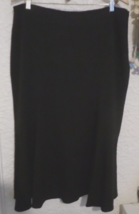 Insight Fit &amp; Flare Black Stretch Knit Midi Skirt Sz 14 - £19.47 GBP