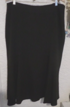 Insight Fit &amp; Flare Black Stretch Knit Midi Skirt Sz 14 - $24.75