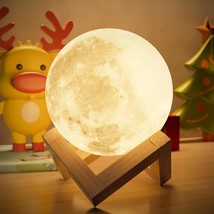 5.9 Inch Moon Lamp 16 Colors Led 3D Night Light For Kids, Moon Light With Remote - £20.77 GBP