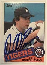 Darrell Evans Signed Autographed 1985 Topps Baseball Card - Detroit Tigers - £6.32 GBP