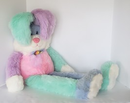 Main Joy 40&quot; Jumbo Easter Bunny Rabbit Plush Stuffed Animal Pastel Colorblock - £54.12 GBP