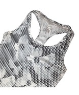 Nike Women&#39;s Dri-Fit Running Tank Top Size Small Black White Floral Workout - $22.36