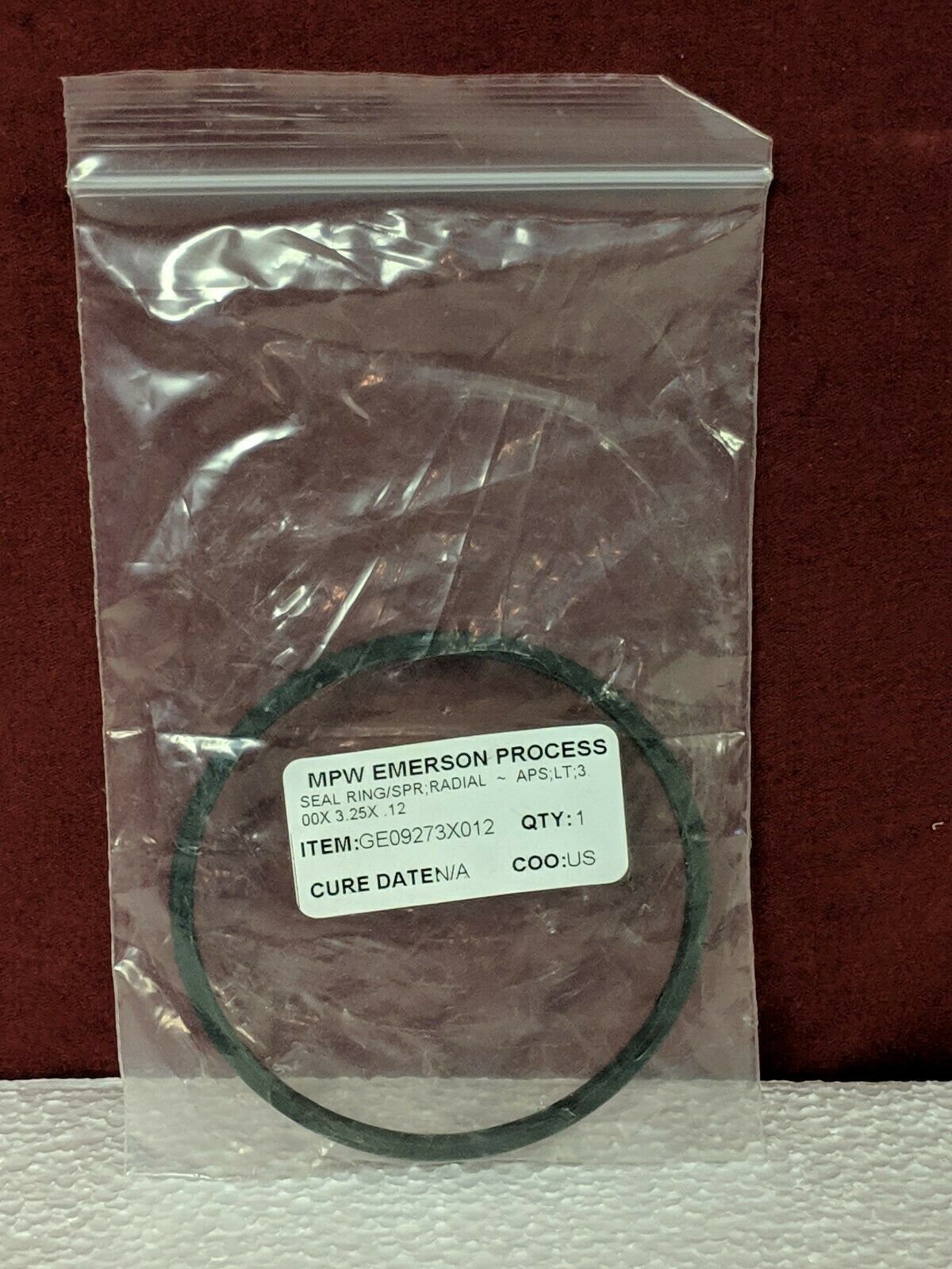 MPW Emerson Process GE09273X012 Piston Seal Ring for Emerson SR8 Regulator - $34.65