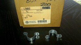 (139) Bridgeport 3/4&quot; Pipe Strap 1902 Two Hole For RIGID/IMC Conduit New $39 - £19.91 GBP