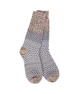 Worlds Softest Socks Gallery Textured Crew Socks - Portobello Multi - £19.41 GBP