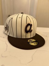 Atlanta Braves Fitted Cap Size 8 - £31.06 GBP