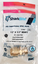 SharkBite U120LFZ Push To Connect Male Adapter 1/2&quot; x 1/2&quot; MNPT - $9.00