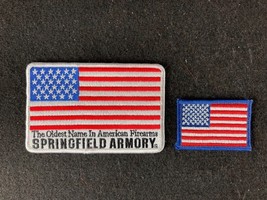 Set of 2 Springfield Armory USA Embroidered American Flag Patches - $8.91