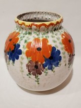 Vintage Signed 2524 ANCOMA Royal Zuid GOUDA Hand Painted 7&quot; Vase Made In Holland - £58.72 GBP