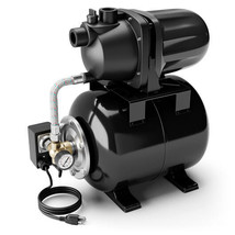 1200 W Garden Water Pump Shallow Well Pressurized Irrigation-Black - Color: Blac - $282.32 CAD