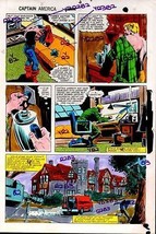 Original 1981 Captain America Marvel Comics color guide art page 9: Colan/1980&#39;s - £31.34 GBP