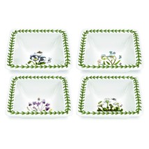 Portmeirion Botanic Garden Square Mini Bowls | Set of 4 Small Bowls with... - £63.20 GBP