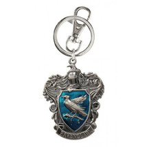 Harry Potter House of Ravenclaw Crest Logo Colored Pewter Key ring Key Chain NEW - £7.04 GBP