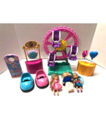 Barbie Chelsea Carnival Fair Playset Ferris Wheel And 3 Dolls - £19.38 GBP