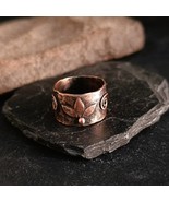 Flower copper ring, Daisy flower ring, Pure copper ring, 7th Anniversary... - $28.95