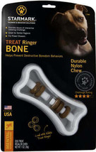 Starmark Ringer Bone Treat Toy: The Ultimate Mental Stimulation &amp; Chewing Challe - £15.53 GBP+