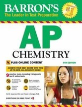Barron&#39;s AP Chemistry, 9th Edition: With Bonus Online Tests (Barron&#39;s Test Prep) - £8.86 GBP