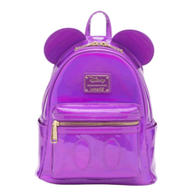 Loungefly Disney Mickey Mouse Holographic Amethyst Purple Backpack - £117.33 GBP