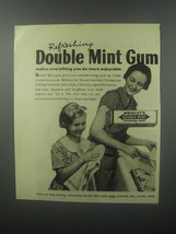 1938 Wrigley&#39;s Doublemint Gum Ad - Refreshing Double Mint Gum - £14.73 GBP