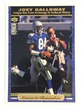 Joey Galloway 1996 Upper Deck Collector’s Choice #75 Seattle Seahawks NFL Card - £1.10 GBP