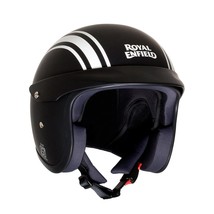 Royal Enfield Open Face Helmet Matt Black - £109.97 GBP