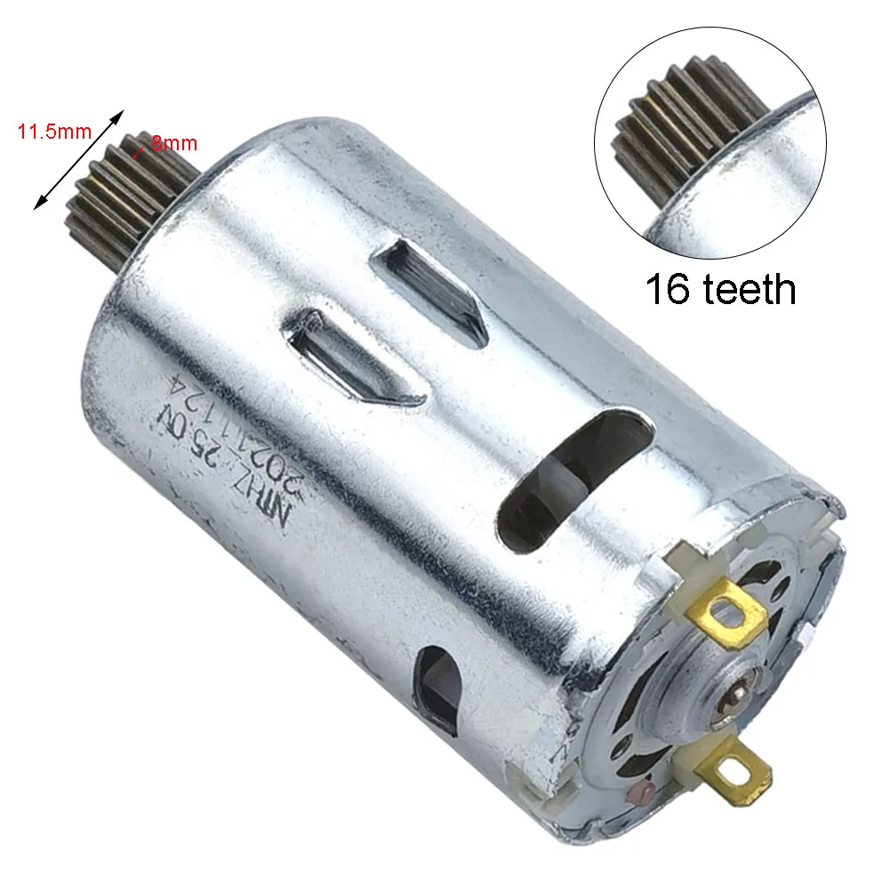 RS550 DC Motor 16 Teeth Gear 16.8V/25v MiMotor Lithium Electric Motors For Cordl - £43.47 GBP
