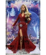 Barbie Mariah Carey Holiday Signature Christmas 2023 Doll Red Dress - £100.57 GBP