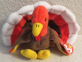 Ty Beanie Baby Gobbles 1996 5th Generation Hang Tag PVC Filled - £10.04 GBP
