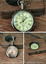 1876 Victoria Brass Pocket Watch Maritime Nautical Antique Pocket Watch. - £24.66 GBP