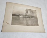Packet City of Pittsburg Steamship Photo 7.75&quot;W X 5.4&quot;H Mounted on Cardb... - $29.98