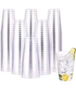 Jolly Chef 12 Oz Clear Plastic Cups, 100 Pack Heavy-Duty Party, Christma... - $41.99