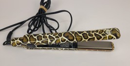 Proliss Hair Care System 1&quot; Flat Iron Straightener Giraffe Print - £15.04 GBP