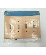 Brainerd Unfinished Birch Wood 4-Gang Toggle Electrical Switch Wall Plat... - £8.59 GBP