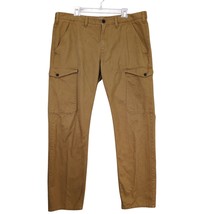 Timberland Men&#39;s 40 Straight Leg Cargo Pants, Tan Khaki Cotton Twill Wor... - $29.00