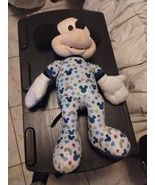 Disney Mickey Mouse Plush Just Play 2023 Blue Pajamas Rainbows and Heart... - £9.27 GBP