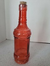 Red Decorative Bottle 13cm tall (corked)-Brand New-SHIPS N 24 HOURS - £15.16 GBP