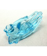 Degenhart Blue Glass Ring &amp; Jewelry Dish, Open Hand, Flowers On Wrist, #... - €25,19 EUR