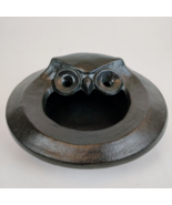 Vintage Japanese Hard Cast Iron Owl Incense Burner Ashtray Bowl 7&quot; 2 Pcs... - €128,07 EUR