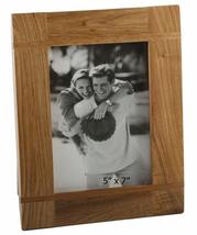 El Naturel Ltd Impressions Oak Wood Photo Frame with Cross Batons 5&quot; x 7&quot; - £10.45 GBP