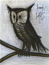 Artebonito - Bernard Buffet The Little Owl Original Lithograph, 1968 - £243.85 GBP