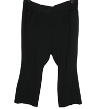 Catherines Black Slight Flare Trousers Pants -Pockets- Plus Size 22 - £11.70 GBP